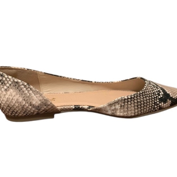 Sz 9 Ismene Natural Snake Slip on Flats NIB - Picture 7 of 9